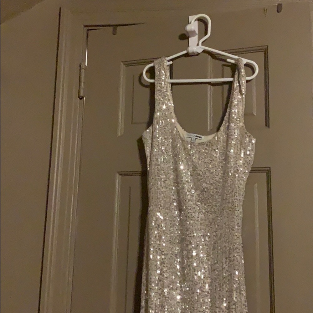fashion nova silver dress